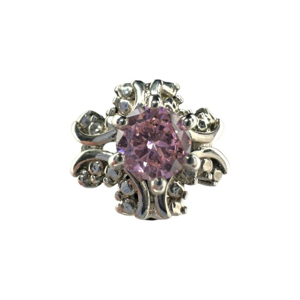 Pink Cubic Zirconia Ring